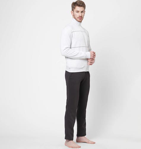 Pack of 2 Men Mandarin Collar Night suit